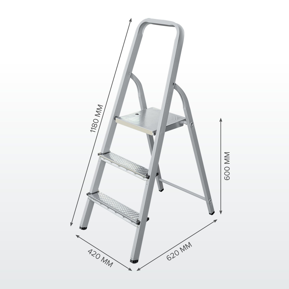 Стремянка 3 ступени стальная NV 1150 М #1