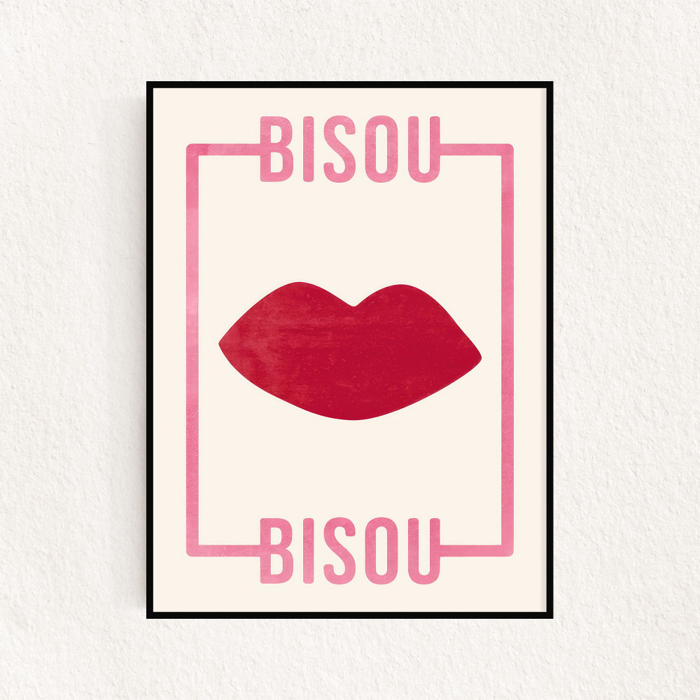 Постер "Bisou Bisou", 60х90см #1