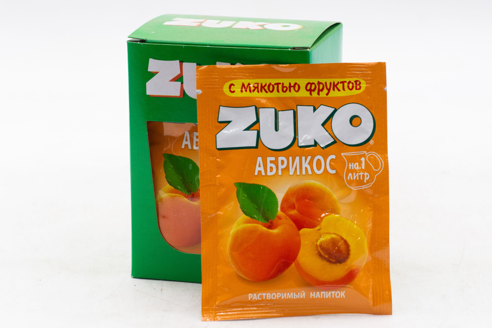 Растворимый напиток ZUKO Абрикос 20 грамм Упаковка 12шт. #1
