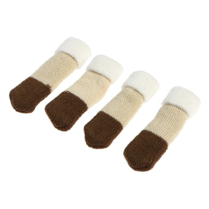 Носки для мебели, цвет бежево-коричневый #1