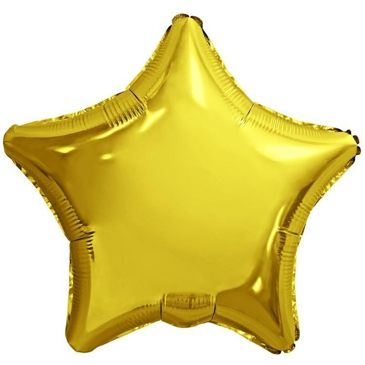 Воздушный шар, Весёлая затея, Звезда Gold металлик Россия  #1
