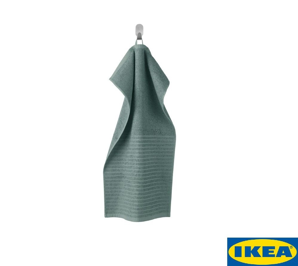 Полотенце для рук, серо-бирюзовый 40х70 см. ВОГШЁН IKEA VAGSJON #1
