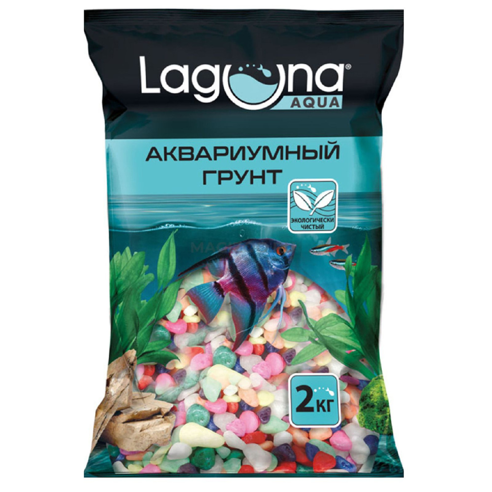 Грунт для аквариума Laguna 20612E "Карамель", 2кг, 8-12мм, Laguna #1