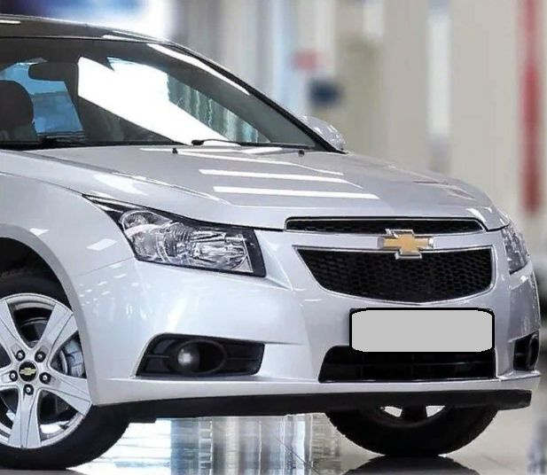 Бампер передний Chevrolet Cruze Шевроле Круз (2009-2012) СЕРЕБРИСТЫЙ ...