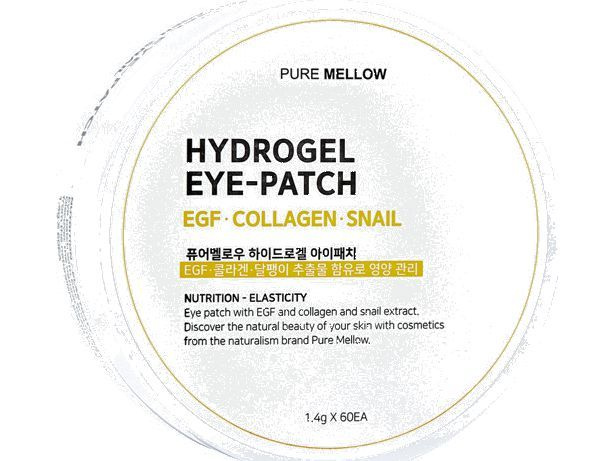 Коллагеновые гидрогелевые патчи для глаз с EGF и муцином улитки Pure mellow EGF & COLLAGEN & SNAIL HYDROGEL #1