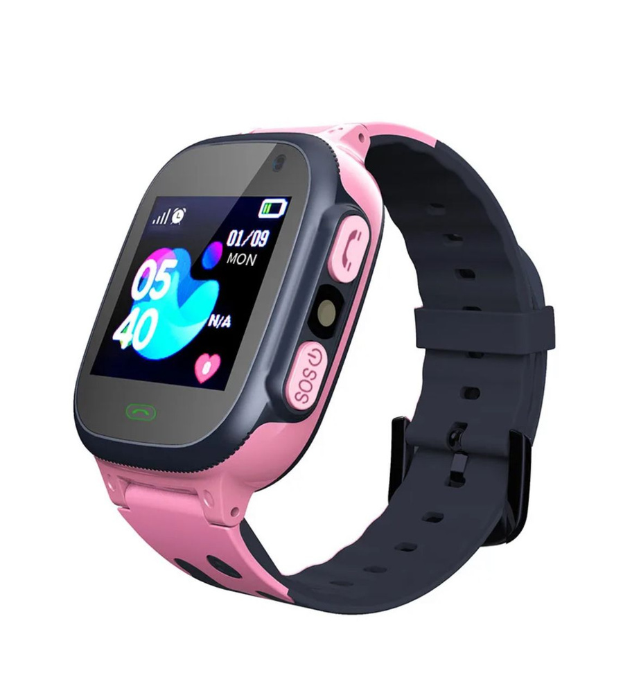 Розовый Умные часы для детей, Умные часы Smart Baby Watch Y92 #1