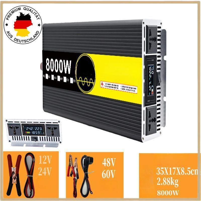 Чистая синусоида Инвертор автомобильный 12В- 220В,8000 Вт ...