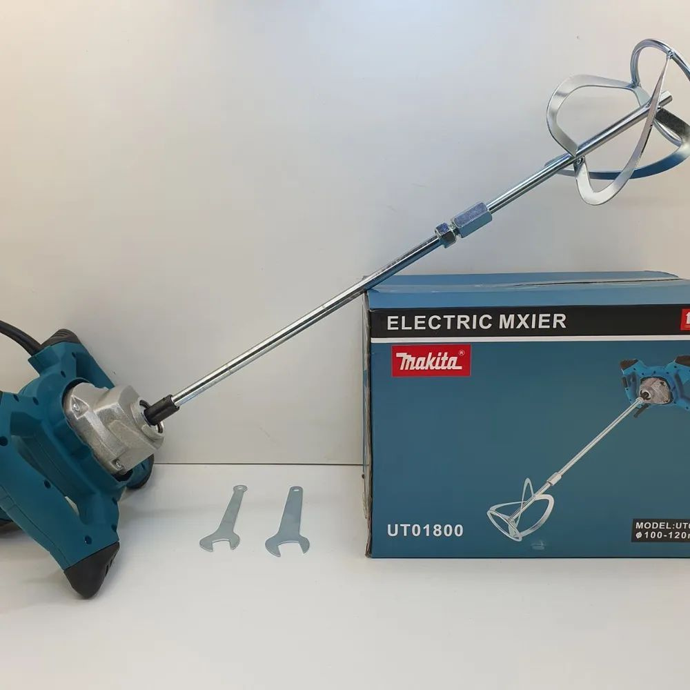 Миксер электрический Makita UT1200 220V/2500W. Строительный миксер Макита  #1