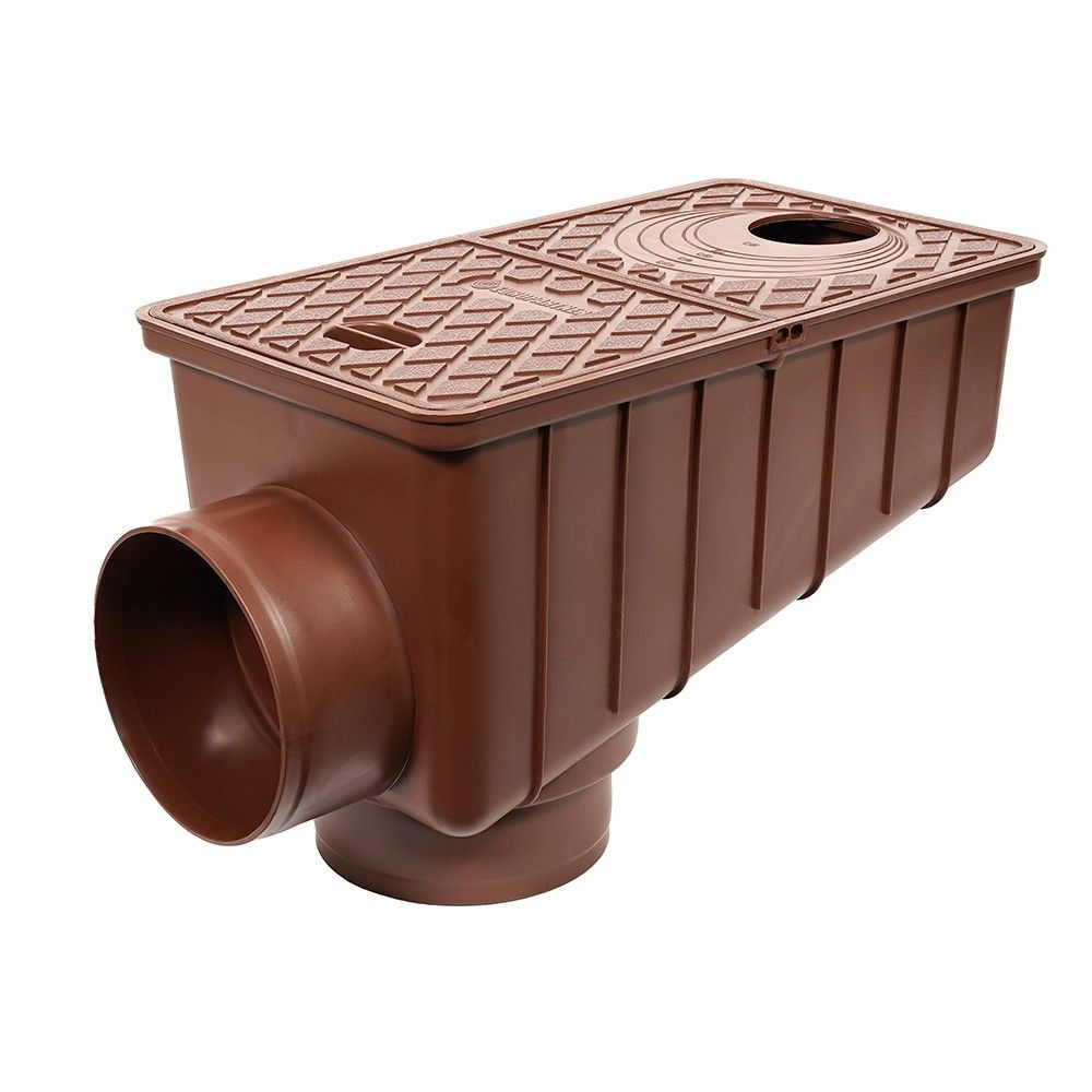 Ливнеприемник под водосточную трубу Europartner 7602к универсальный коричневый  #1