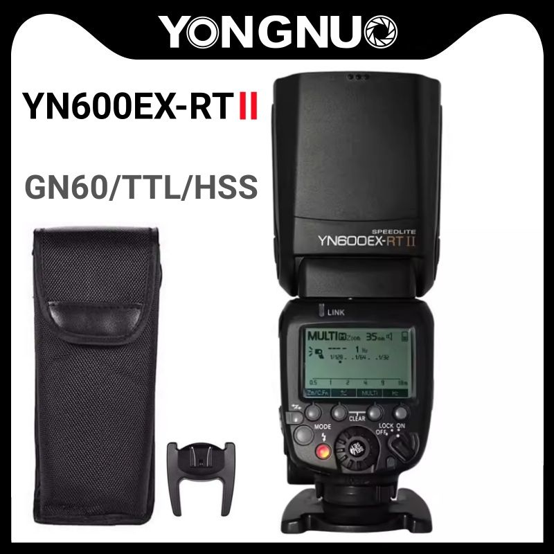 Вспышка YONGNUO YN600EX-RTII GN60 2,4G, беспроводная HSS 1/8000s, мастер-вспышка TTL Speedlite для зеркальной #1