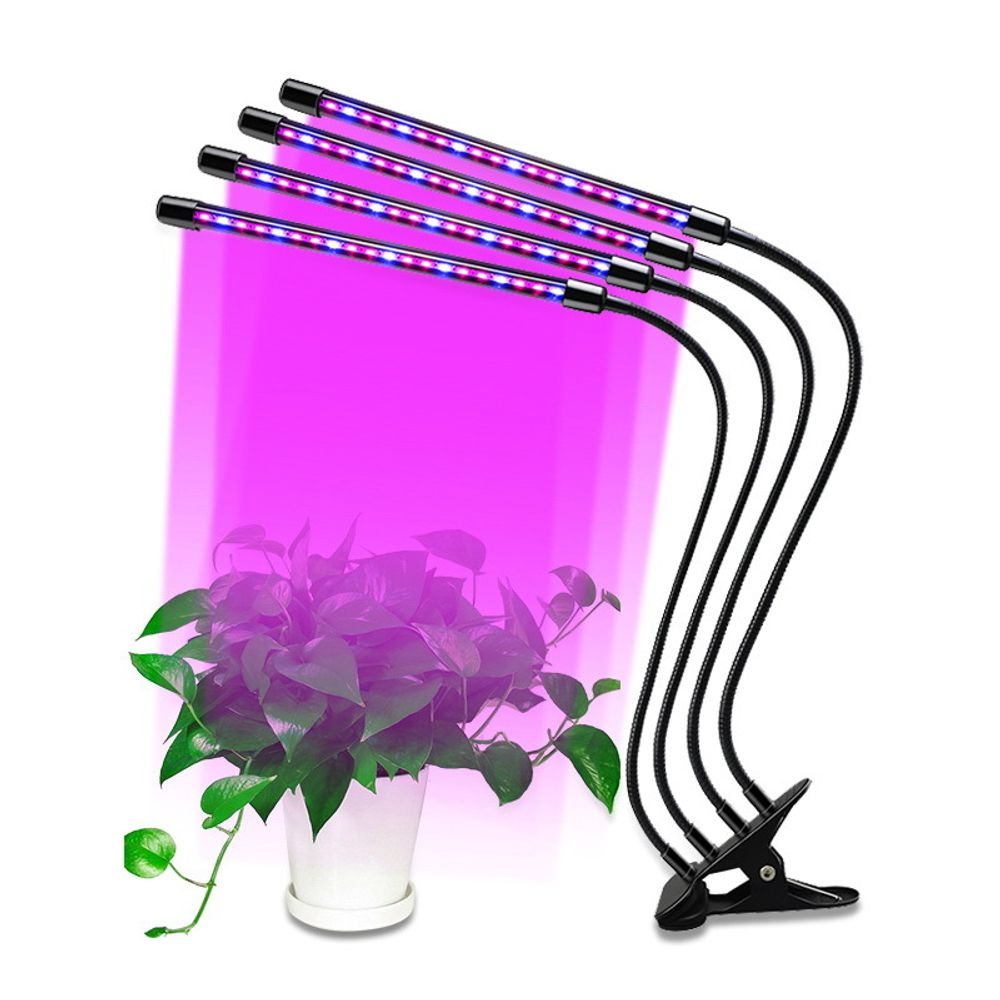  для растений, 4 лампы, Фитосветильник для рассады, LED УФ .