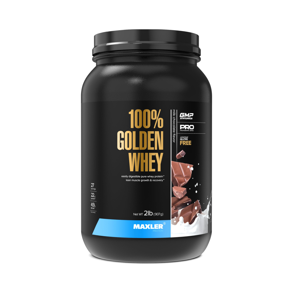 Протеин сывороточный Maxler 100% GOLDEN WHEY 907г Молочный шоколад  #1