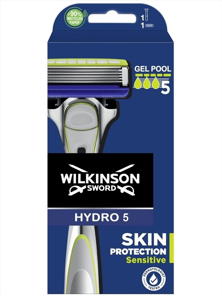 Wilkinson Sword Hydro 5 Skin Protection Sensitive / Бритвенный мужской станок, станок с 1 кассетой  #1