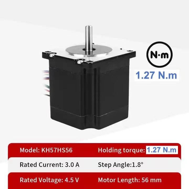 биполярный Nema 23 Шаговый двигатель 1.27N.m/178.4ozin Одноосный 8 - мм ...