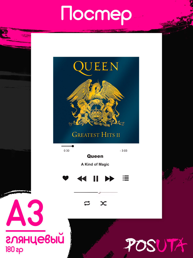 Постер на стену Spotify Queen #1