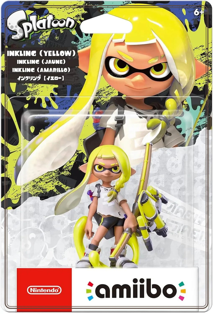 amiibo фигурка Nintendo Inkling Girl yellow Splatoon Коллекция #1