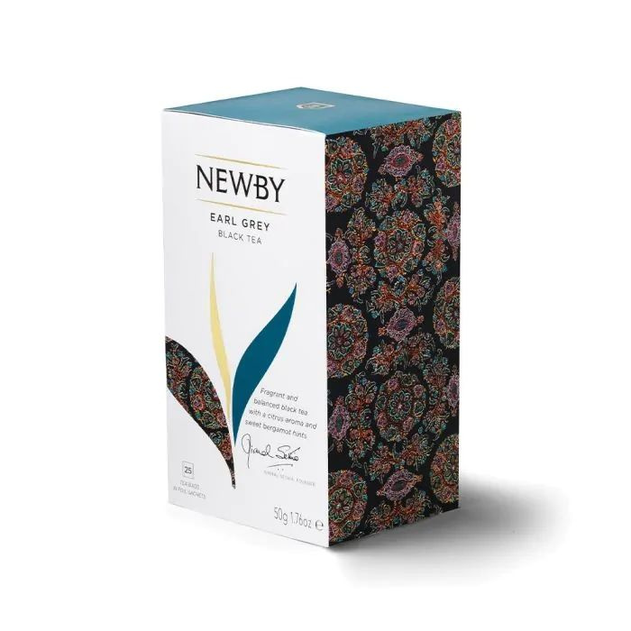 Newby чай чёрный Эрл Грэй 25 пакетов * 2г. #1