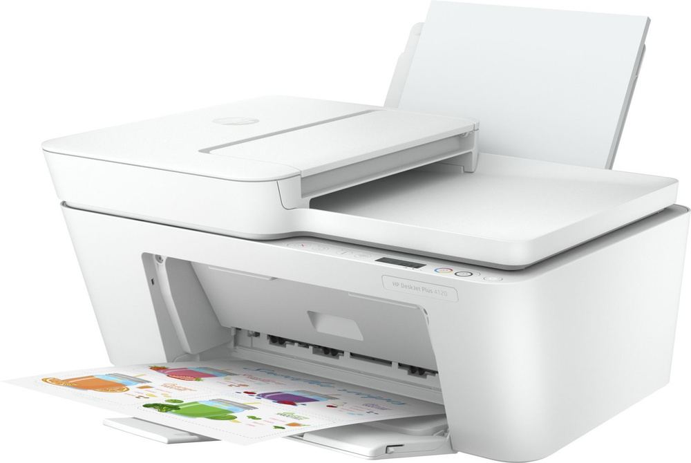 HP МФУ Струйное МФУ HP DeskJet Plus 4120 3XV14B, белый #1