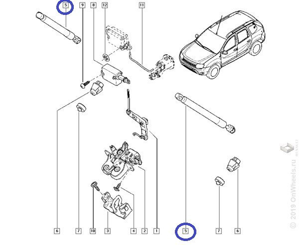 Renault Амортизатор подвески, арт. 904521364R, 1 шт. #1