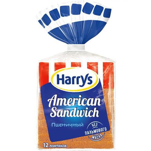 Хлеб сандвичный Harry's American Sandwich пшеничный, 470 г #1