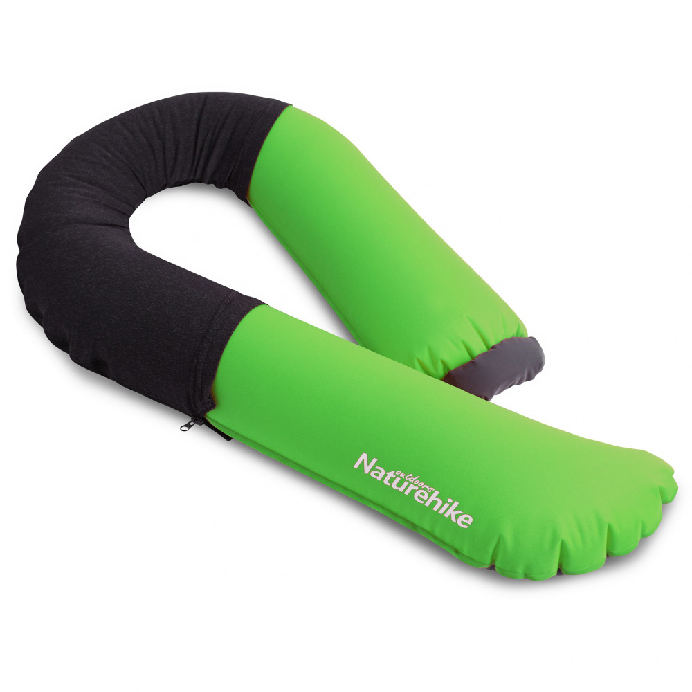 Подушка удлиненная U-образная надувная 20ZT Naturehike NH20ZT004 (Green)  #1