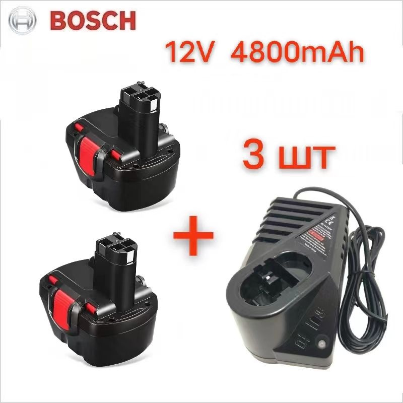 Оригинальный аккумулятор для инструментов Bosch PSR 1200, 12 В, 4800 мАч, GSR 12 В, AHS GSB GSR 12 VE-2 #1