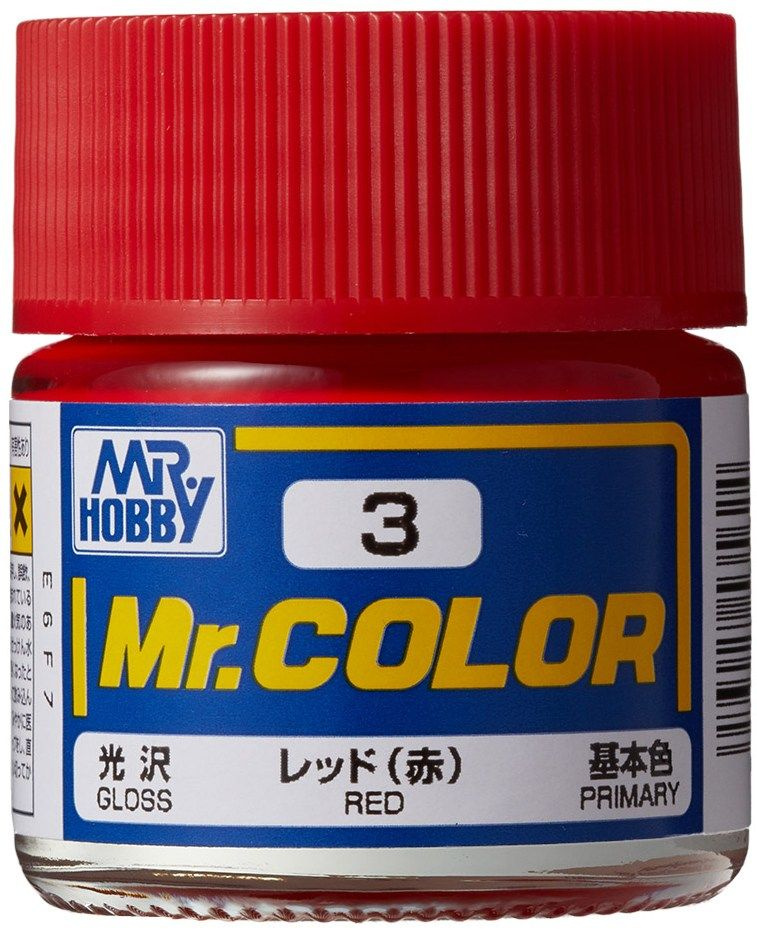 Mr.Color Краска эмалевая цвет Красный глянцевый, 10мл #1