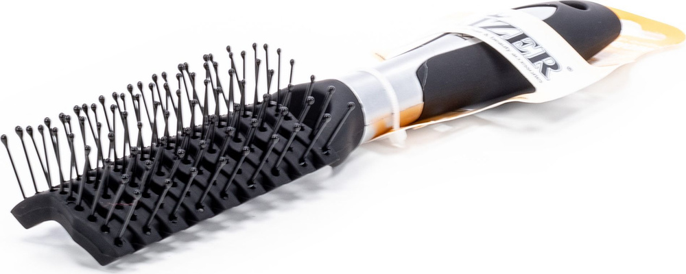 Расческа вентиляционная Kaizer / Кайзер универсальная с нейлоновыми зубчиками 21см / уход за волосами #1