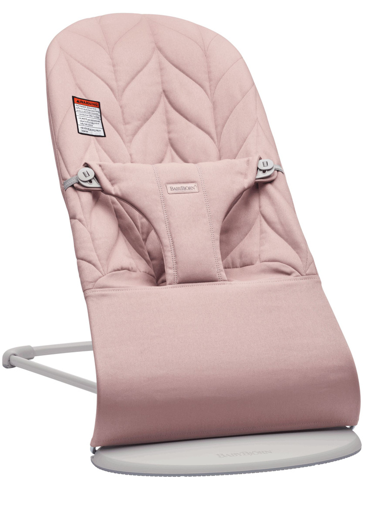 Детский шезлонг BabyBjorn Bliss Cotton Dusty Pink Petal Quilt 0061.22 #1