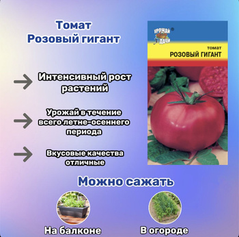 Томат Гигант Суханова – купить в интернет-магазине OZON по низкой цене