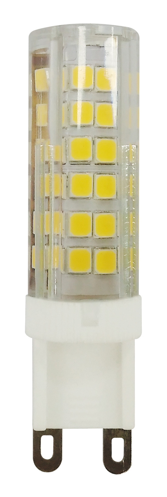 Лампа светодиодная PLED-G9 9w 4000K 590Lm 175-240V (пластик d16*60мм), Jazzway, 5 шт.