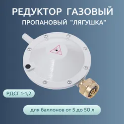 Редуктор для газового баллона, регулятор давления "лягушка" РДСГ 1-1.2 Подобрали для вас