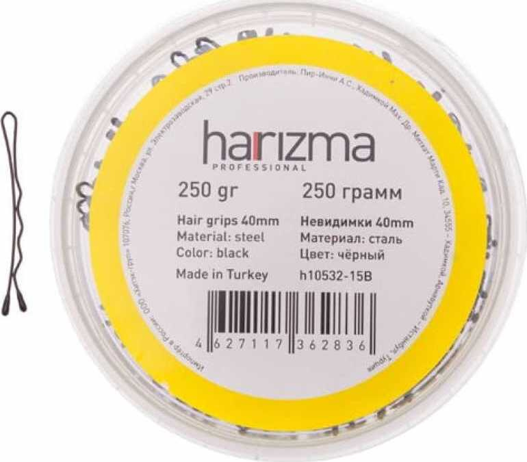 Невидимки Harizma 40 мм волна 250 гр черные h10532-15B #1