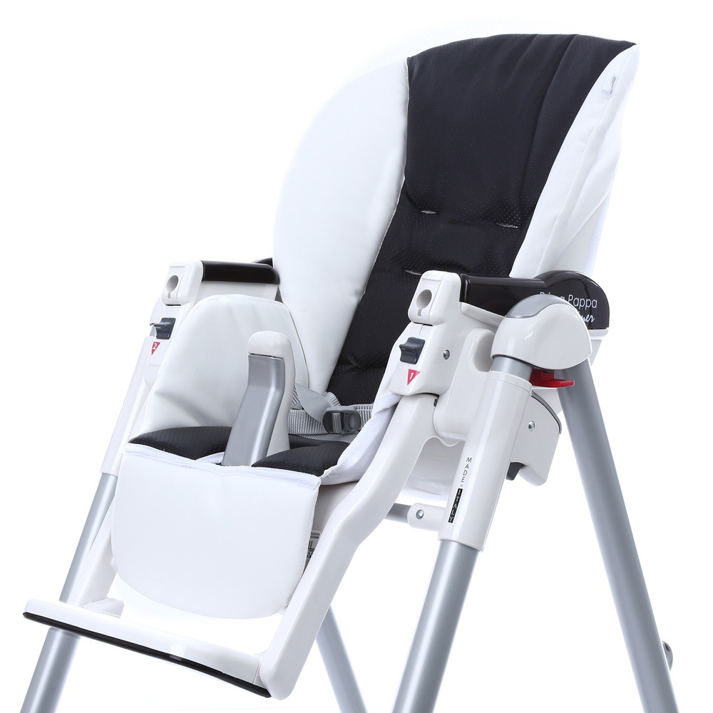 Чехол на стульчик для кормления Esspero Sport для стульчика Peg-Perego Diner, White/Black  #1