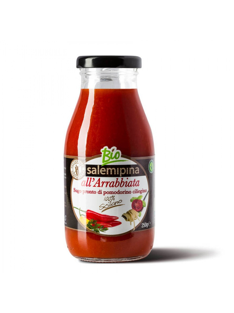 Salemipina томатный соус органик без глютена из сицилийских помидоров Черри Арабьята.  #1