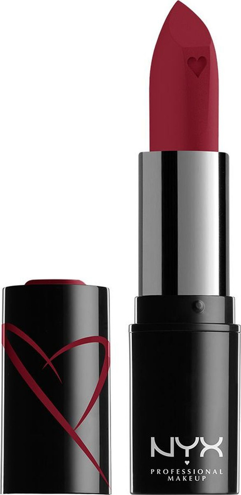 NYX Professional Makeup Помада для губ Shout Loud Satin Lipstick, матовая, тон №17 everyone lies, цвет: #1