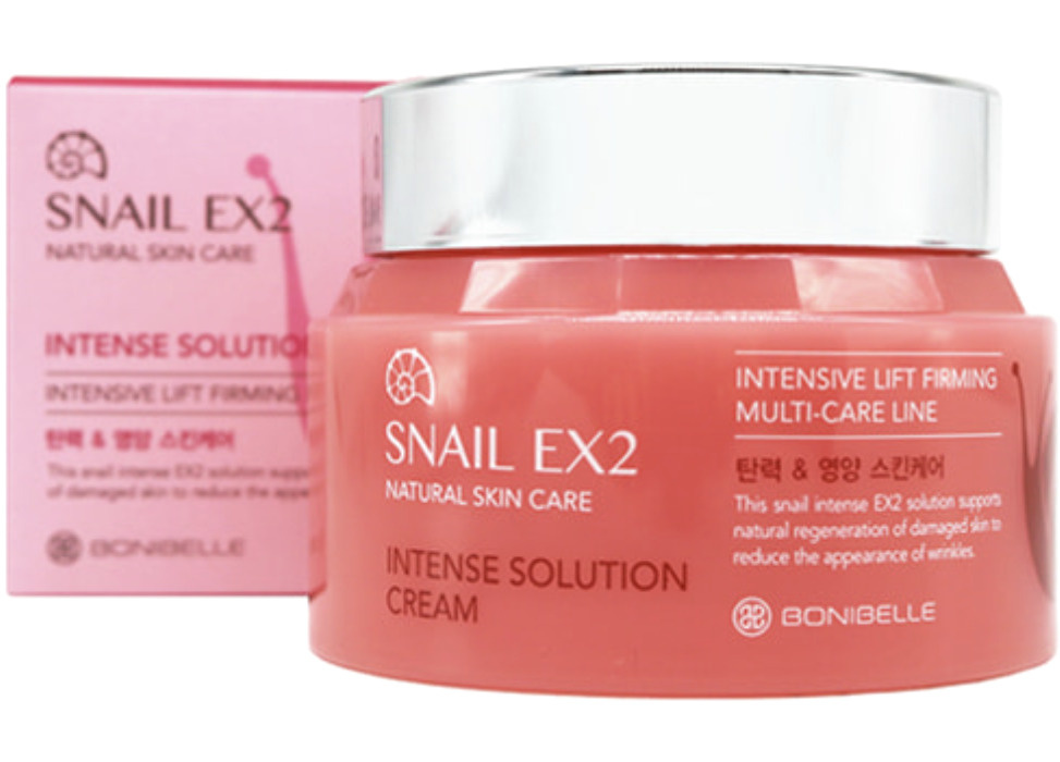 Enough Bonibelle Snail Ex2 Intense Solution Cream Антивозрастной восстанавливающий лифтинг-крем с фильтратом #1
