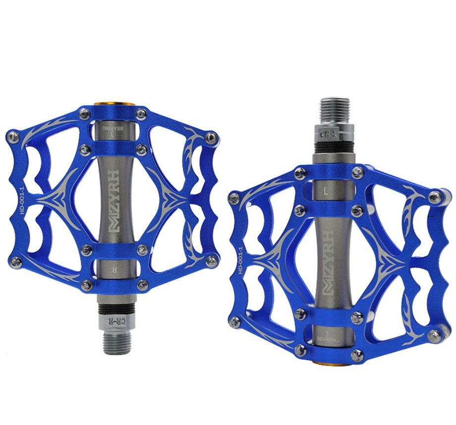 Педали MZYRH MZ-505 синие/серые на 3-х промподшипниках #1