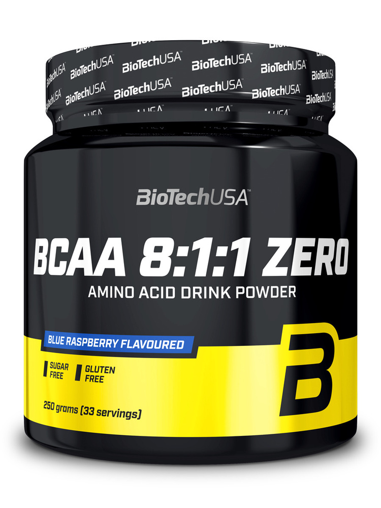 Аминокислоты Biotech USA BCAA 8:1:1 ZERO 250 г. (голубая малина) #1