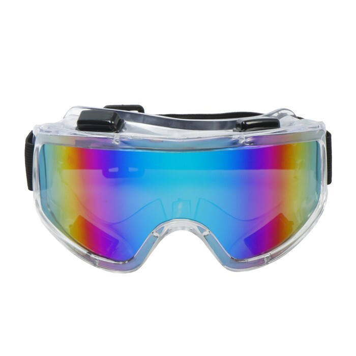 Очки-маска TORSO для езды на сноуборде, горных лыжах, мототехнике и снегоходах, стекло хамелеон, прозрачные #1