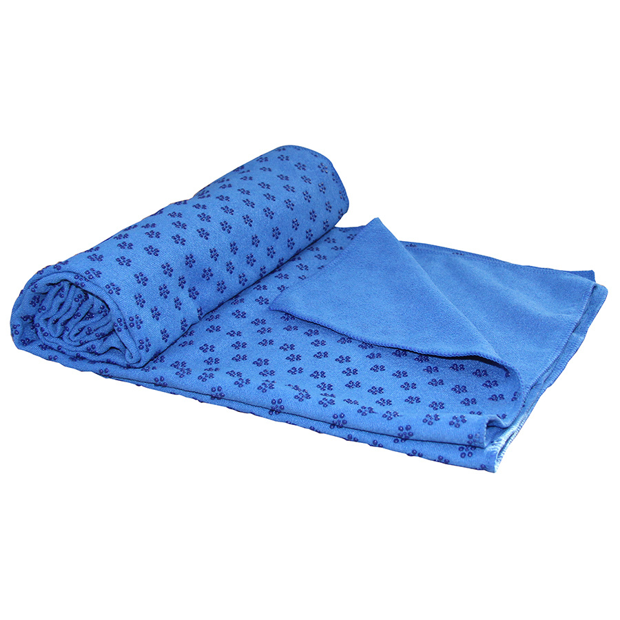 Полотенце для йоги 180-63 см Tunturi Yoga Towel с мешком для переноски, синее  #1