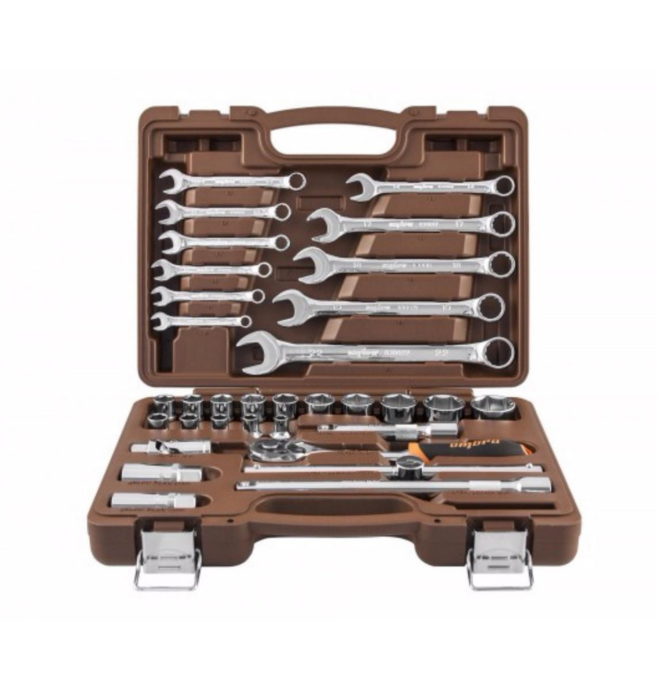 Набор инструментов универсальный "OMBRA" 33 предмета (OMT33S) 1/2"DR и ключи комбинированные 8-22 мм #1