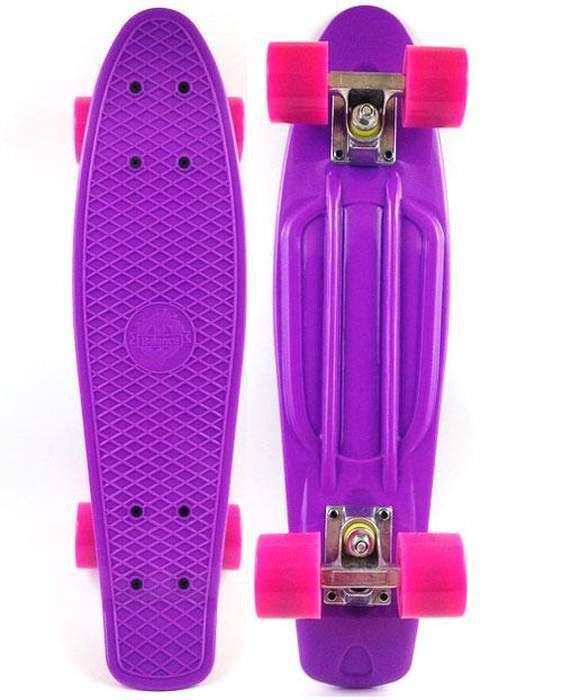 Скейтборд Fish Skateboards 22" Фиолетовый/пенниборд/круизер/56 см  #1