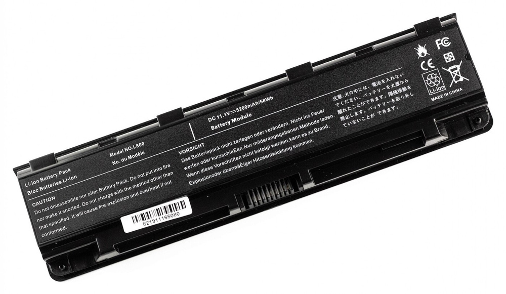 Аккумулятор для ноутбука Toshiba Satellite C800 C840 C870 L800 L805 (10.8V 4400mAh) P/N: PA5023U-1BRS #1