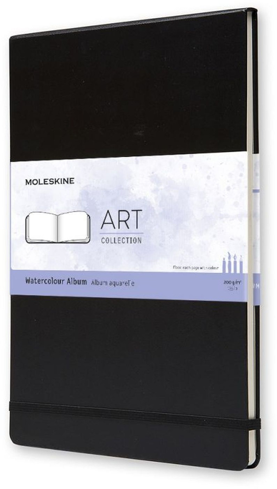 Блокнот для акварели Moleskine WATERCOLOUR A4 ARTBF833 60 стр. 21x27.9 см, черный  #1