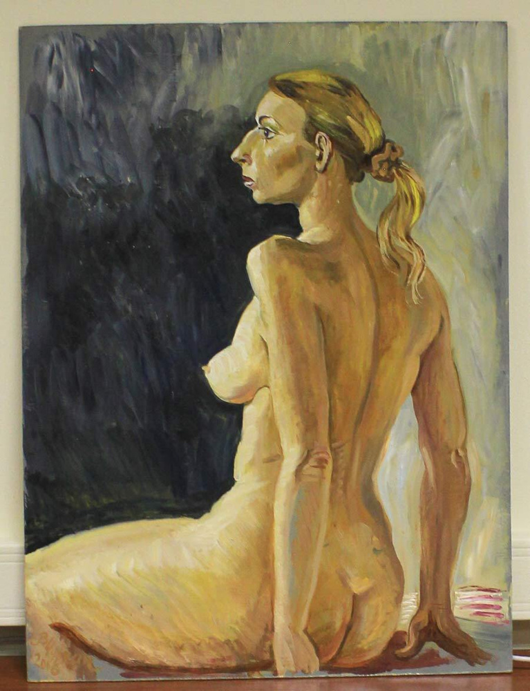 Картина В. Чуркина "Обнажённая натура. 8", 45х60 масло, оргалит, 2006 г. (см. фото)  #1