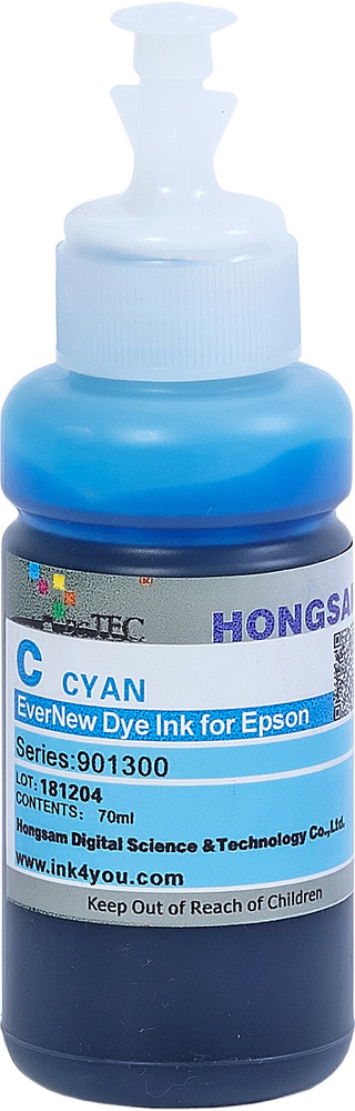 Чернила DCTec водорастворимые Epson L800 EverNew Cyan (голубой) 70 мл с дозатором  #1