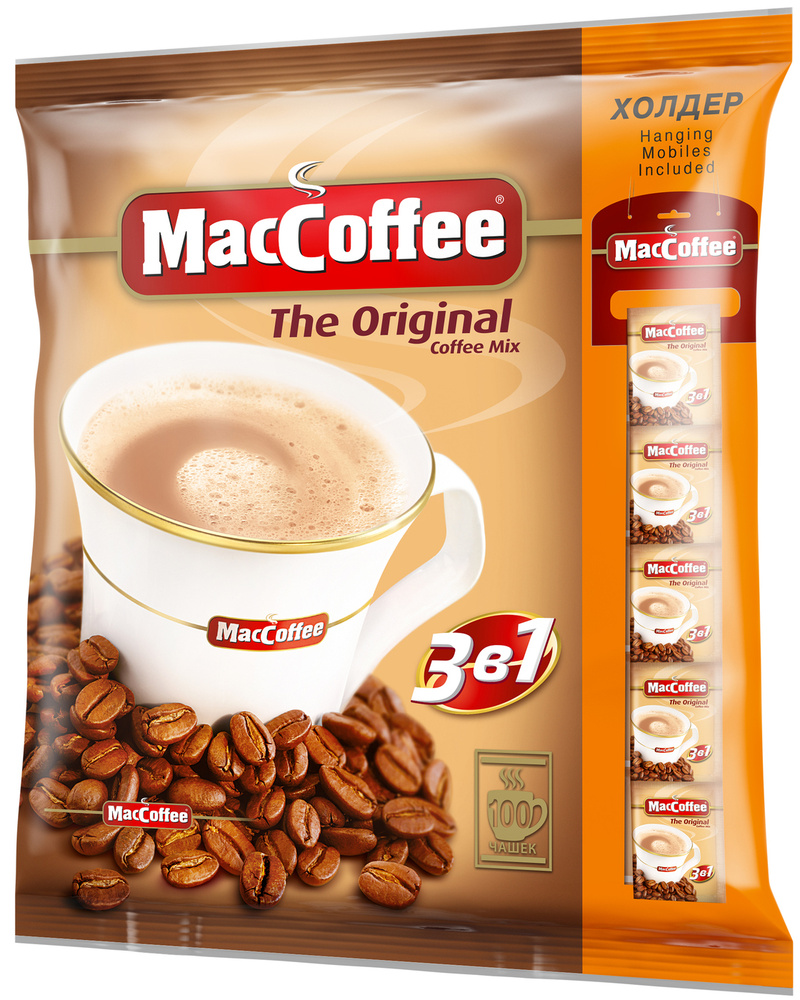 Кофейный напиток MacCoffee Мак 3в1 Оригинал, 100 шт по 20 г #1