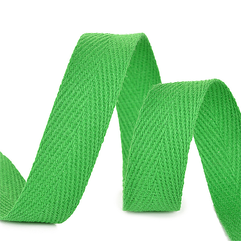 Лента киперная хлопок шир.15 мм цв.зеленый упак.50 м #1