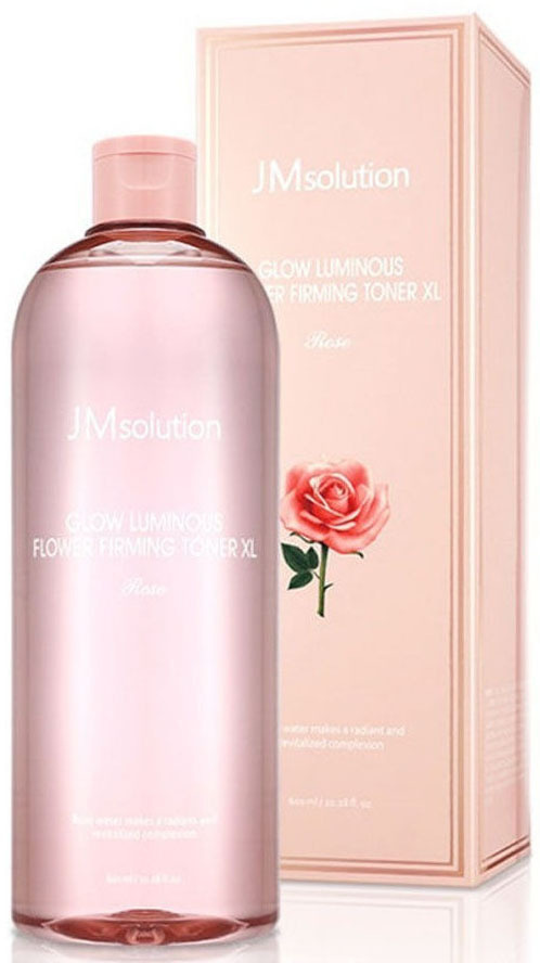 JMsolution Тонер для лица с экстрактом розы Glow Luminous Flower Firming Toner XL (Rose), 600 мл  #1